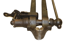 Circa 1860 Heavy Metal Club Maker's One Legged Vice - Will Roberto Collection