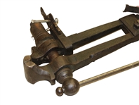 Circa 1860 Heavy Metal Club Maker's One Legged Vice - Will Roberto Collection