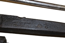 Circa 1860 Heavy Metal Club Maker's One Legged Vice - Will Roberto Collection