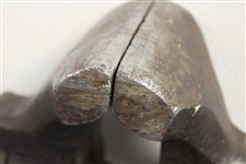 Circa 1860 Heavy Metal Club Maker's One Legged Vice - Will Roberto Collection