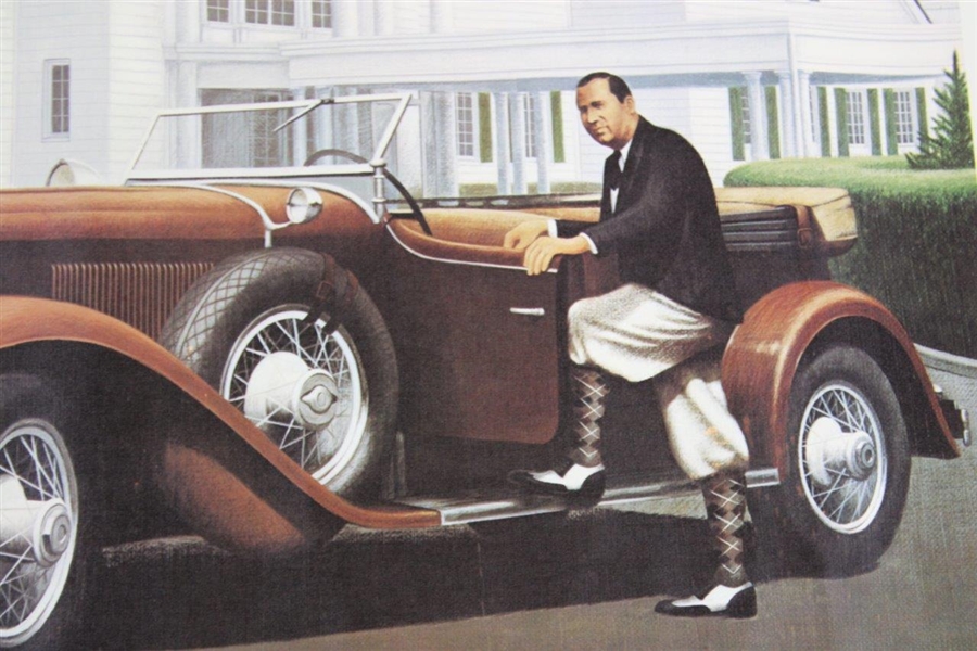 'Walter Hagen with His Roadster' Maryann Lasher Poster