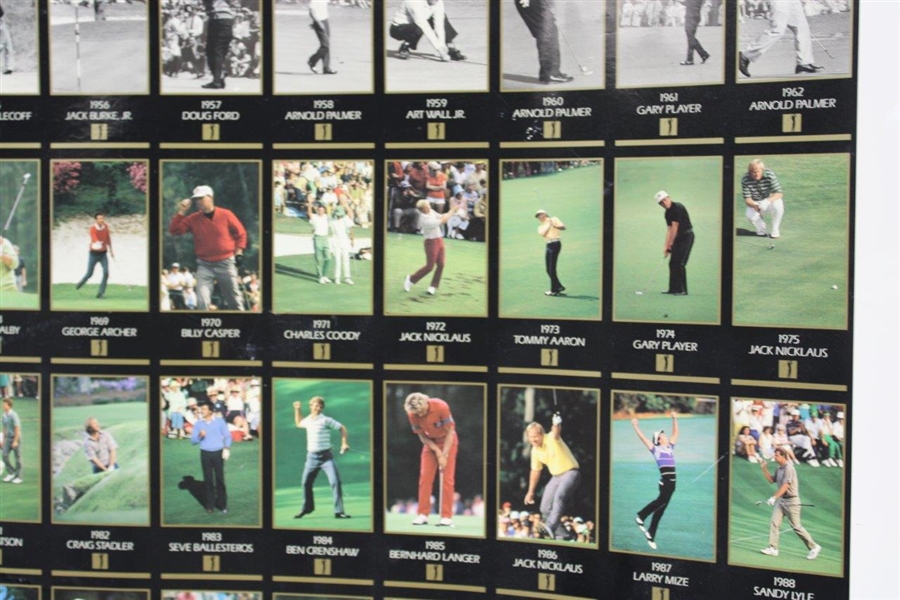 1998 Champions of Golf GSV 'The Masters Collection' Uncut Sheet of Golf Cards