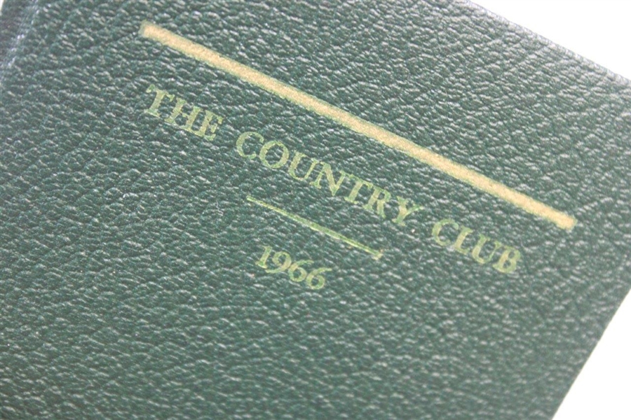 1966 The Country Club at Brookline Hard Cover Club Year Book 