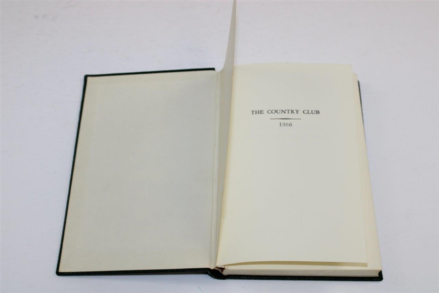 1966 The Country Club at Brookline Hard Cover Club Year Book 