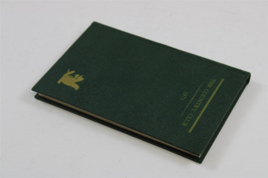 1971 The Country Club at Brookline Hard Cover Club Year Book