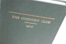 1972 The Country Club at Brookline Hard Cover Club Year Book
