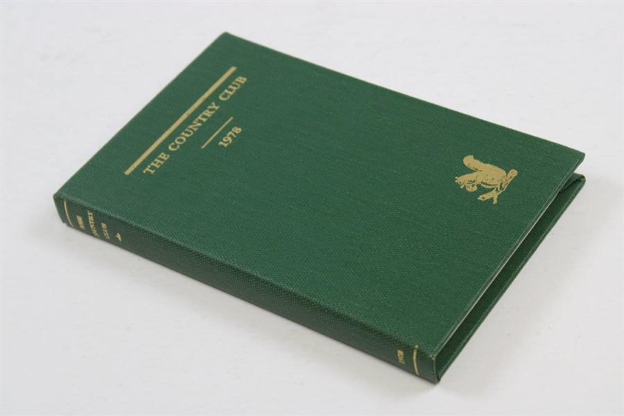 1978 The Country Club at Brookline Hard Cover Club Year Book