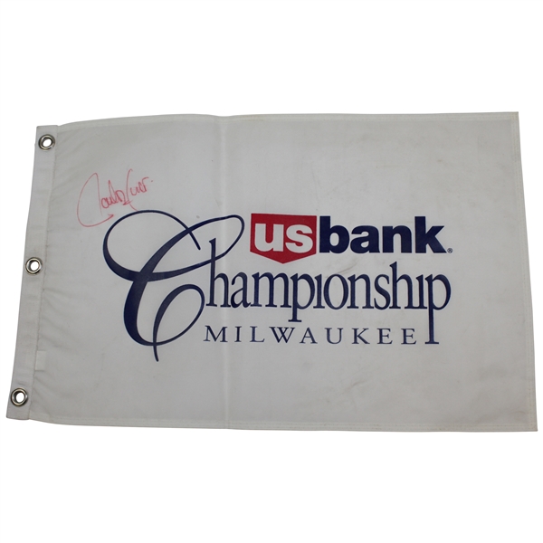 Carlos Franco Signed UsBank Championship Milwaukee White Flag JSA ALOA