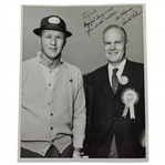 Arnold Palmer Signed 8x10 Bill Mark 1965 Ryder Cup Photo to Jack Sargent JSA ALOA