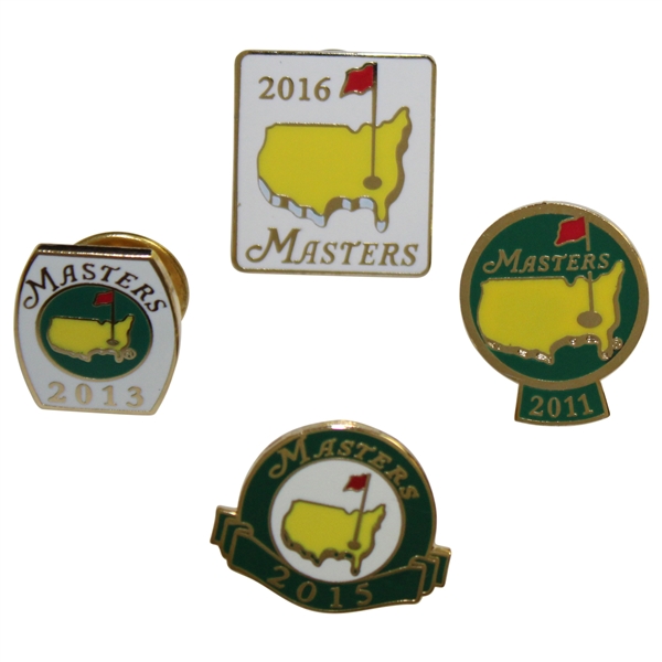 2011, 2013, 2015, & 2016 Masters Employee Pins