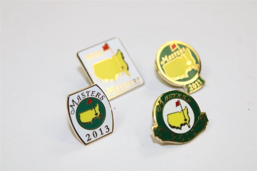2011, 2013, 2015, & 2016 Masters Employee Pins