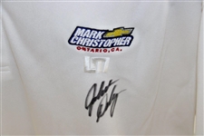 John Daly Signed Personal Match Worn White Golf Shirt with Sponsors JSA ALOA