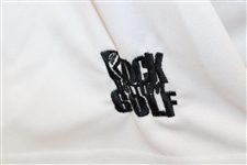 John Daly Signed Personal Match Worn White Golf Shirt with Sponsors JSA ALOA