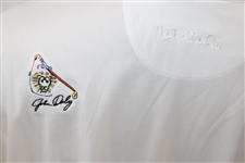 John Daly Signed Personal Match Worn White Golf Shirt with Sponsors JSA ALOA