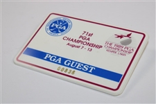 1989 PGA Championship at Kemper Lakes Guest Badge #836 - Payne Stewart’s First Major