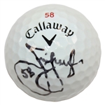 Jim Furyk Signed Callaway 58 Logo Golf Ball JSA #DD50846