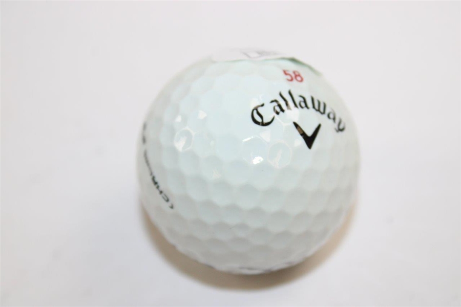 Jim Furyk Signed Callaway '58' Logo Golf Ball JSA #DD50846