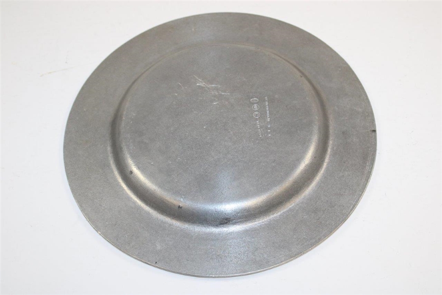 Oakland Hills Pewter Plate with Previous Winners of Major Events Held At Oakland Hills 