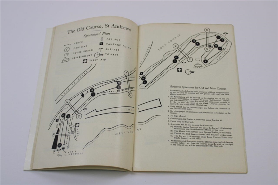 1955 The Open Championship at The Old Course, St. Andrews Official Program
