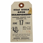 1962 US Open at Oakmont CC Playoff Grounds Ticket #124