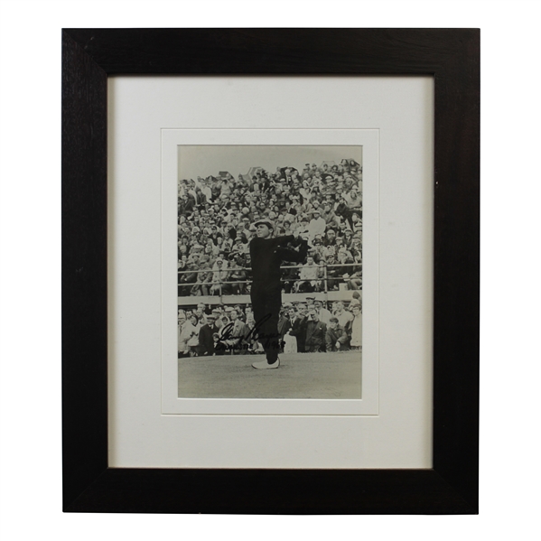 Gary Player's Signed Personal Tee Shot Photo with 'Carnoustie 1968' Inscr. - Framed JSA ALOA