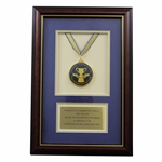 Gary Players Personal Centenary Australian Open Awarded Celebration Medallion - Framed