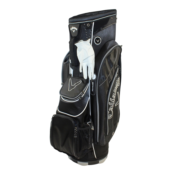 Gary Player's Personal Used Callaway Black & White Golf Bag with Glove, Tees, & Bag Towel