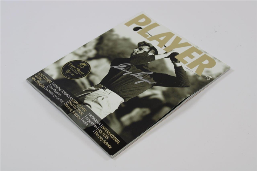 Gary Player Signed 'Player' Magazine Issue Five JSA ALOA
