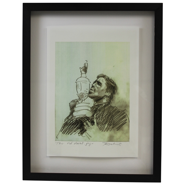 Gary Player's Personal Undated 'The Old Claret Jug' Art Print - Framed