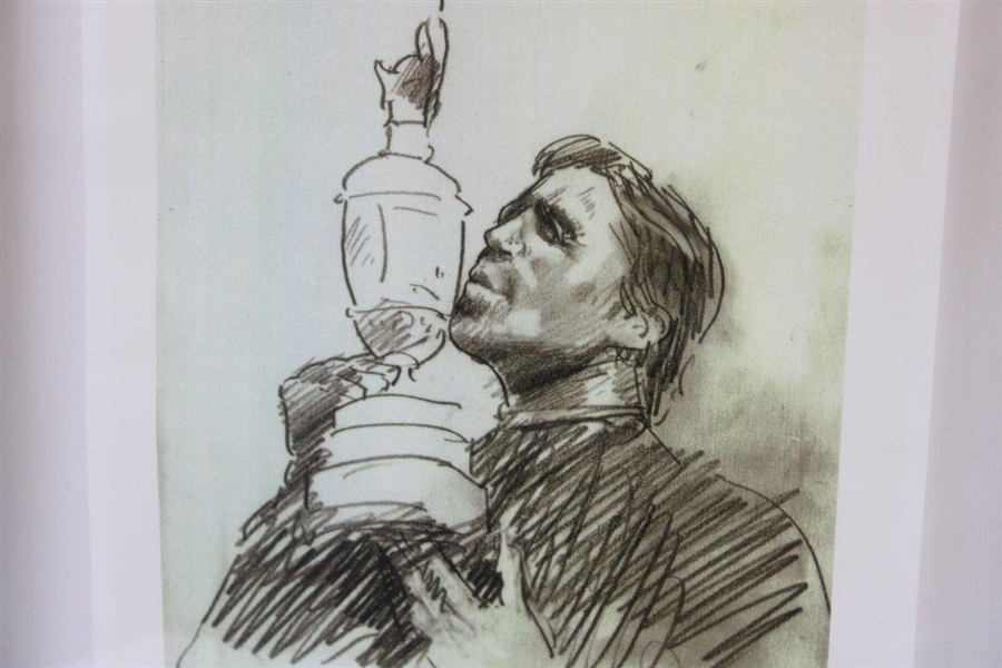 Gary Player's Personal Undated 'The Old Claret Jug' Art Print - Framed