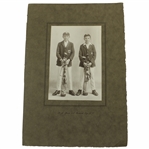 Vintage Henry Cotton with His Brother Leslie Matted Photo - Henry Cotton Collection
