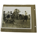 Harry Vardon, Henry Cotton, & others 1930 Photos on Large Album Page - Henry Cotton Collection