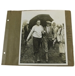 Harry Vardon, Henry Cotton, & others 1930 Photos on Large Album Page - Henry Cotton Collection