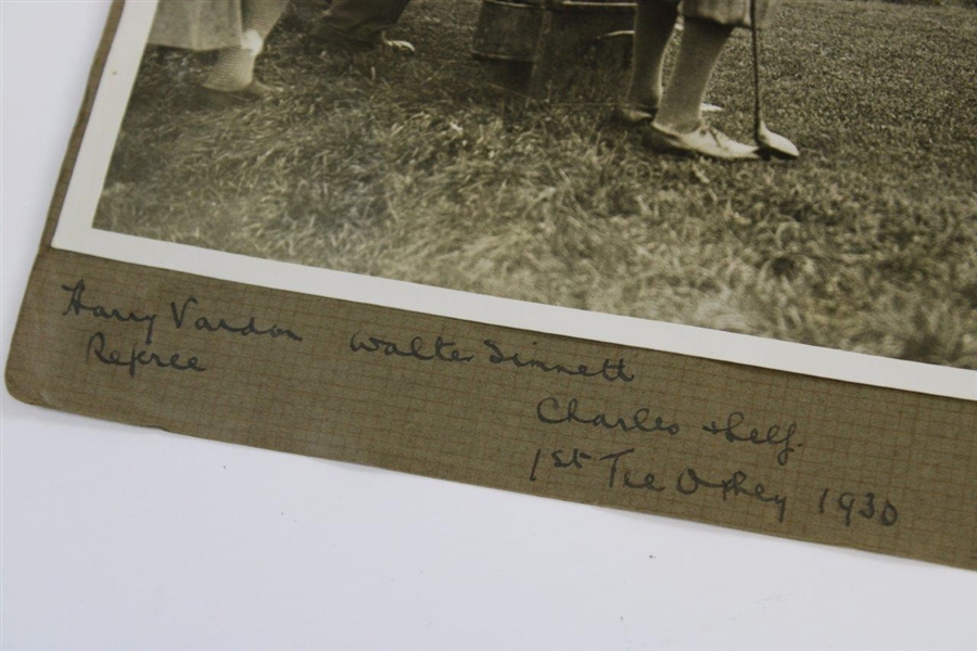 Harry Vardon, Henry Cotton, & others 1930 Photos on Large Album Page - Henry Cotton Collection