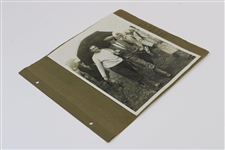 Harry Vardon, Henry Cotton, & others 1930 Photos on Large Album Page - Henry Cotton Collection