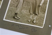 Henry Cotton, Abe Mitchell, Alf Perry & others Photos on Large Album Page - Henry Cotton Collection