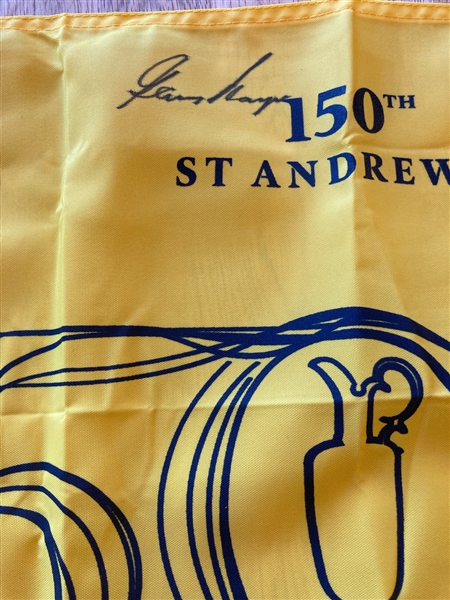 Gary Player Signed 2022 The 150th OPEN at St. Andrews Flag 