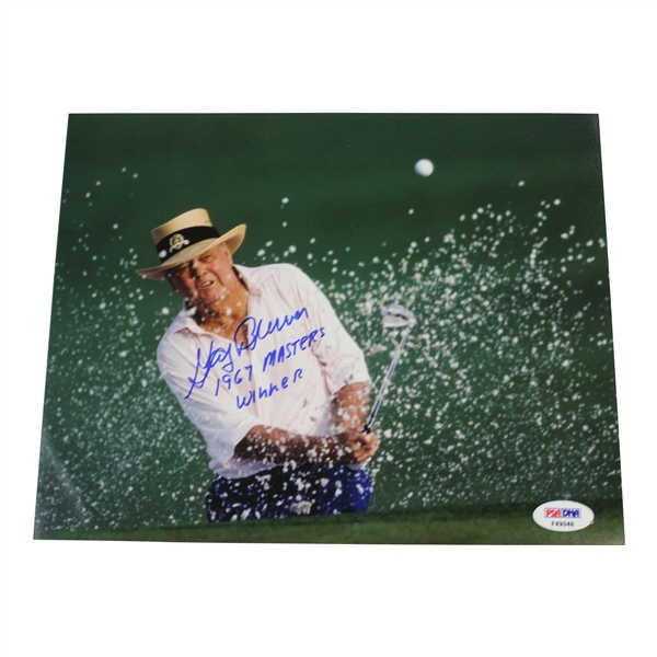 Gay Brewer Signed 8x10 Photo with '1967 Masters Winner' Notation PSA #F49046