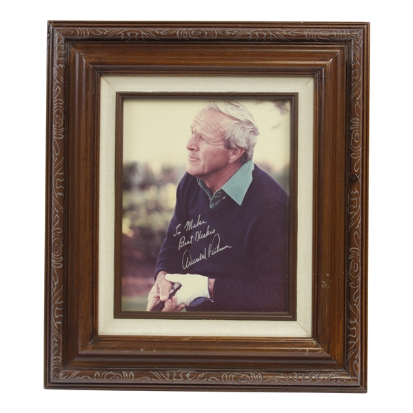 Arnold Palmer Signed & Personalized Photo - Framed JSA ALOA