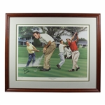 Arnold Palmer Signed 1989 The King in Augusta Ltd Ed Zuniga Print #81/1964 - Framed JSA ALOA