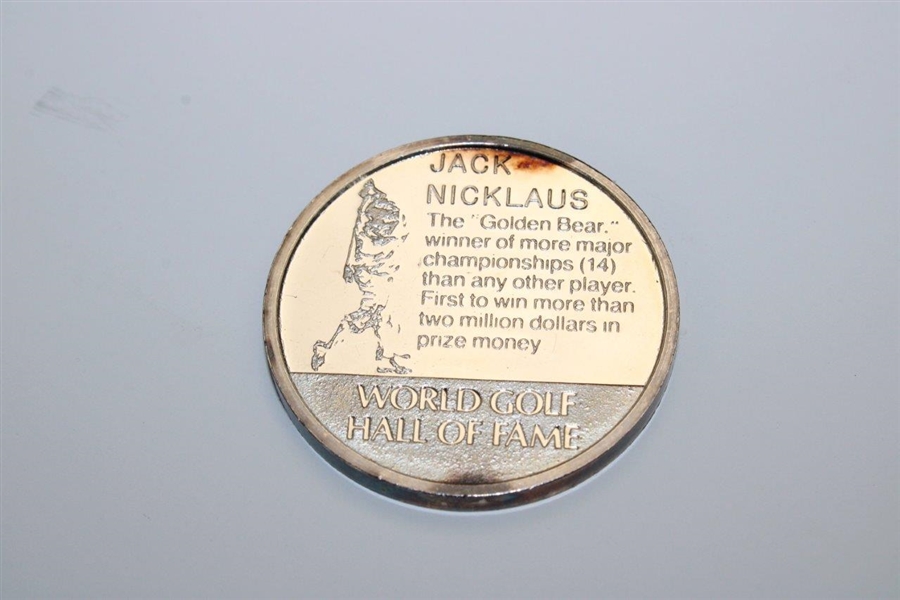 Jack Nicklaus 1 Ounce .999 Fine Silver Medal by Hamilton Mint 