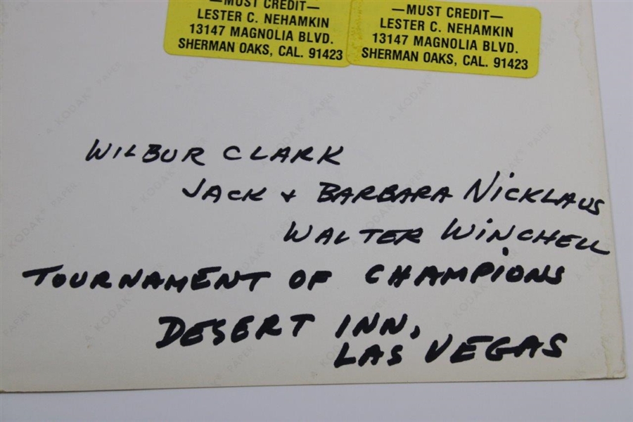 Jack Nicklaus Tournament of Champions Winner Photo - Lester Nehamkin Collection