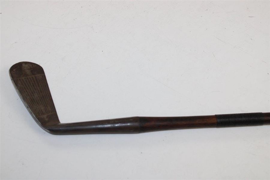 Tom Stewart Wood Shaft 3-Iron, Has Inspection Mark Line Face On Toe Stained Shaft W/Repair