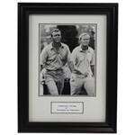 Arnold Palmer & Jack Nicklaus 1971 Laurel Valley Framed Photo- John Andrisani Collection