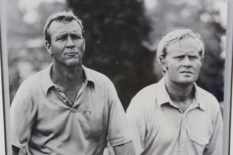 Arnold Palmer & Jack Nicklaus '1971 Laurel Valley' Framed Photo- John Andrisani Collection