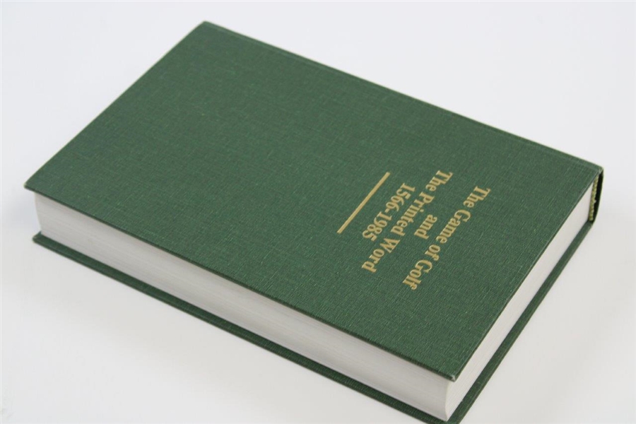 The Game of Golf and the Printed Word 1566-1985' Book Signed by Donovan - John Andrisani Collection