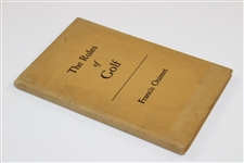 1948 'The Rules of Golf' Book by Francis Ouimet - John Andrisani Collection