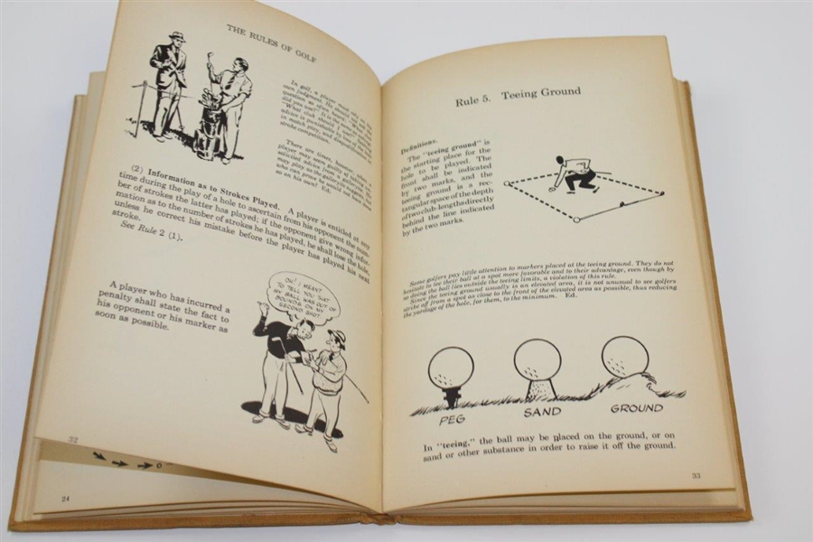 1948 'The Rules of Golf' Book by Francis Ouimet - John Andrisani Collection