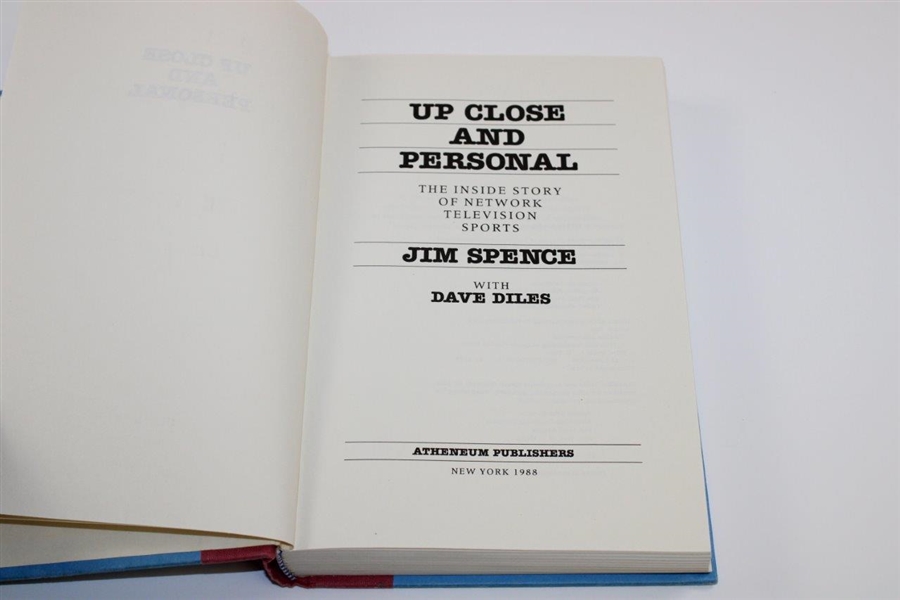 1988 'Up Close and Personal' Book by Jim Spence - John Andrisani Collection