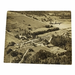 Early Augusta National Golf Club Aerial Photo Signed by Gene Sarazen JSA ALOA